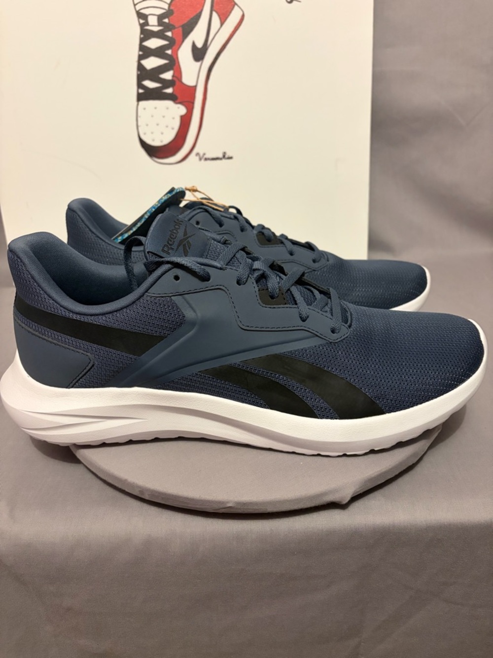 Reebok Navy & Black Lightweight Athletic Sneakers